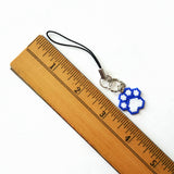 Blue And White Beaded Cat Paw Charm