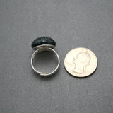 Black And Gray Swirl Ring Size Comparison
