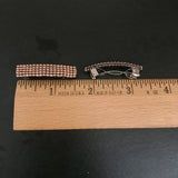 Champagne Color MINI French Style Barrettes, 40mm, Set of Two