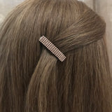 Champagne Color MINI French Style Barrettes, 40mm, Set of Two