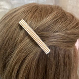 Light Amber French Barrettes, Small, 60mm