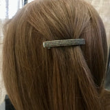 Matte Olive Rose Color Small French Style Barrettes, Multi Color, 60mm
