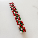 French Barrette 80mm, Christmas Themed