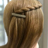 Brown And Light Cream Color Mix, Small French Style Barrettes, 50mm