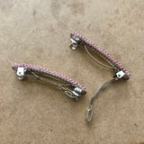 Dusty Rose Color Small French Style Barrettes, 50mm