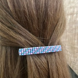 Multi Pastel Color Large French Barrette, 80mm