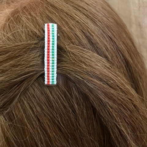 Christmas Mini French Barrettes, 40mm