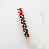 French Barrette 80mm, Christmas Themed
