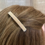 Light Amber French Barrettes, Small, 60mm