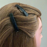 Shiny Black Color Small French Style Barrettes, 50mm