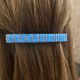 Medium Blue Large French Barrette, 90mm
