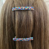 Colorful Small French Style Barrettes, Multi Color, 60mm