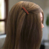 Dark Orange MINI French Style Barrettes, 40mm