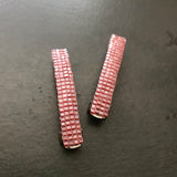 Dusty Rose Color Small French Style Barrettes, 50mm