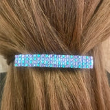 Blue, Purple, And Green Large French Barrette, 80mm