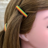Thanksgiving Themed MINI French Barrettes, Fall Colors, 40mm