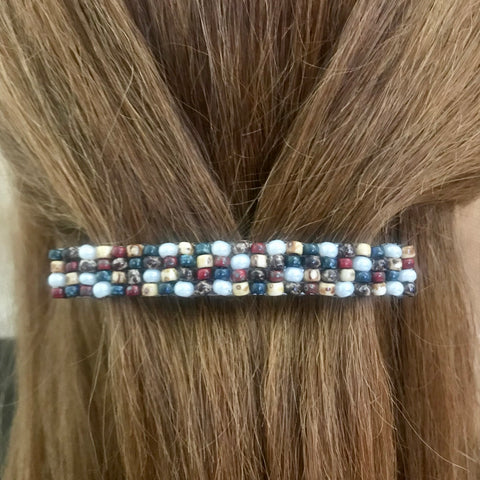 Multi Color Large French Barrette, 80mm