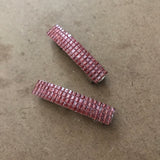 Dusty Rose Color MINI French Style Barrettes, 40mm, Set of Two