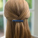 Amethyst Iris Color French Barrette, Medium, 70mm