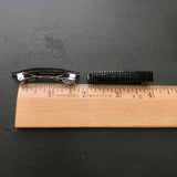 Shiny Black Color Small French Style Barrettes, 50mm
