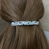 Pink And Green Tourmaline Inspired French Barrette