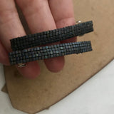 Multi Color Wash Blue, Purple Small French Style Barrettes, Multi Color, 60mm