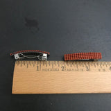 Dark Orange MINI French Style Barrettes, 40mm
