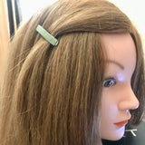 Cactus Green MINI French Style Barrettes, 40mm, Set of Two