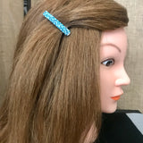 Blue Mix Small French Style Barrettes, 50mm, Ocean Blue Mix