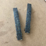 Multi Color Wash Blue, Purple Small French Style Barrettes, Multi Color, 60mm