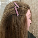 Dusty Rose Color Small French Style Barrettes, 50mm