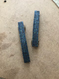 Multi Color Wash Blue, Purple Small French Style Barrettes, Multi Color, 60mm