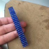 Transparent Blue Large French Barrette, 90mm