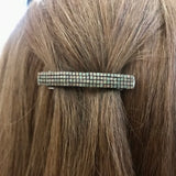 Matte Olive Rose Color Small French Style Barrettes, Multi Color, 60mm