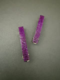 Fuchsia Color Small French Style Barrettes, 50mm