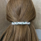 Pink And Green Tourmaline Inspired French Barrette