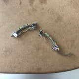 Rainbow Color Mix MINI French Style Barrettes, 40mm, Set of Two