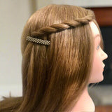 Brown And Light Cream Color Mix, Small French Style Barrettes, 50mm