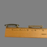 Brown And Light Cream Color Mix, Small French Style Barrettes, 50mm
