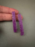 Fuchsia Color Small French Style Barrettes, 50mm