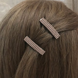 Champagne Color MINI French Style Barrettes, 40mm, Set of Two