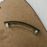 Gray French Barrette, 90mm, For Long Hair, Thick Hair, Sturdy