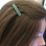 Cactus Green MINI French Style Barrettes, 40mm, Set of Two