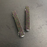 Matte Violet Iris Color Small French Style Barrettes, 50mm