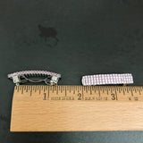 Pastel Pink MINI French Style Barrettes, 40mm, Set of Two