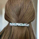 Pink And Green Tourmaline Inspired French Barrette