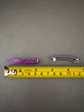 Fuchsia Color Small French Style Barrettes, 50mm