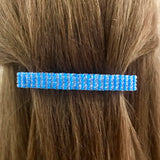Medium Blue Large French Barrette, 90mm