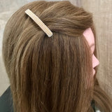 Light Amber French Barrettes, Small, 60mm