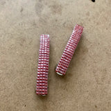 Dusty Rose Color Small French Style Barrettes, 50mm